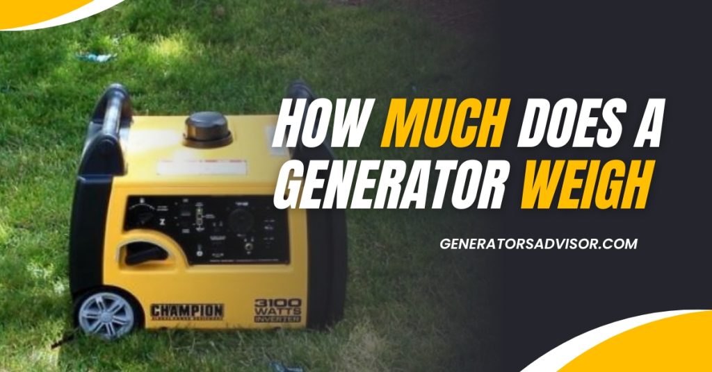 How much does a generator weigh